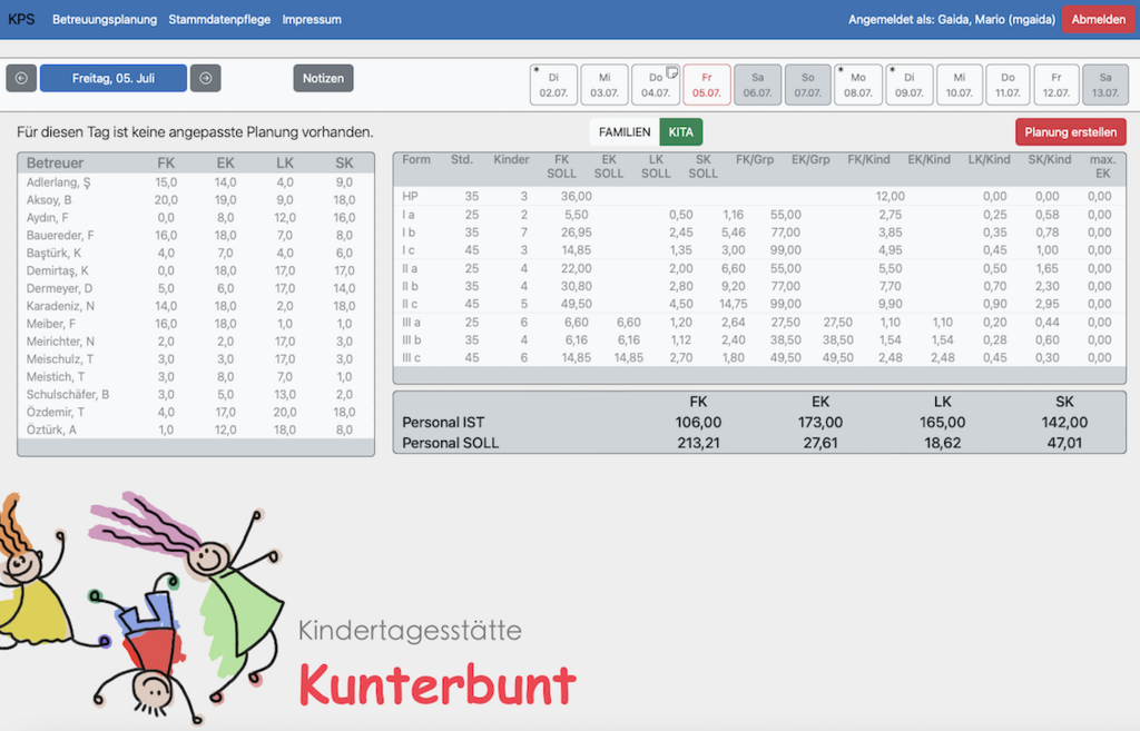 KPS - Kita-Planungssoftware